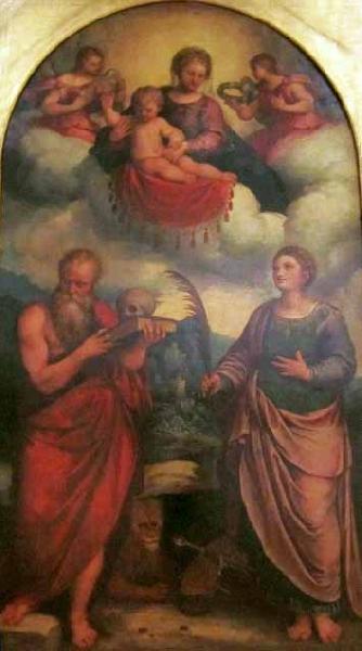 Girolamo Troppa Madonna and Child in glory with Sweden oil painting art